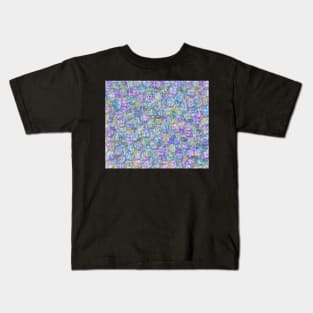 Daily Commute. Abstract design in pastel colors and muted tones. Inspired by modern workday travel as people perform their daily commute. Kids T-Shirt